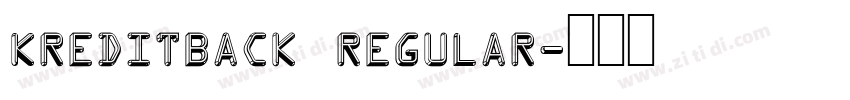 KreditBack Regular字体转换